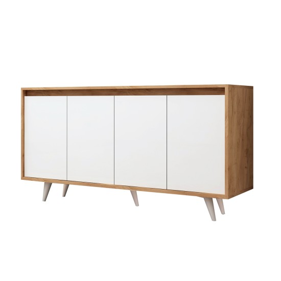 Μπουφές Shans 140x86x40cm - Δρυς Λευκό