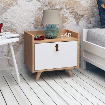Nightstand Dopo Oak
White