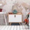 Nightstand Dopo Oak
White