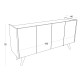 Μπουφές - Pekin- Χρώμα Δρυς - 150x76x40εκ Μπουφές - Pekin- Χρώμα Δρυς - 150x76x40εκ