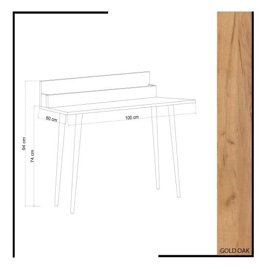 Study Desk Rammi Oak