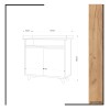 Shoe Cabinet Springa Oak
White