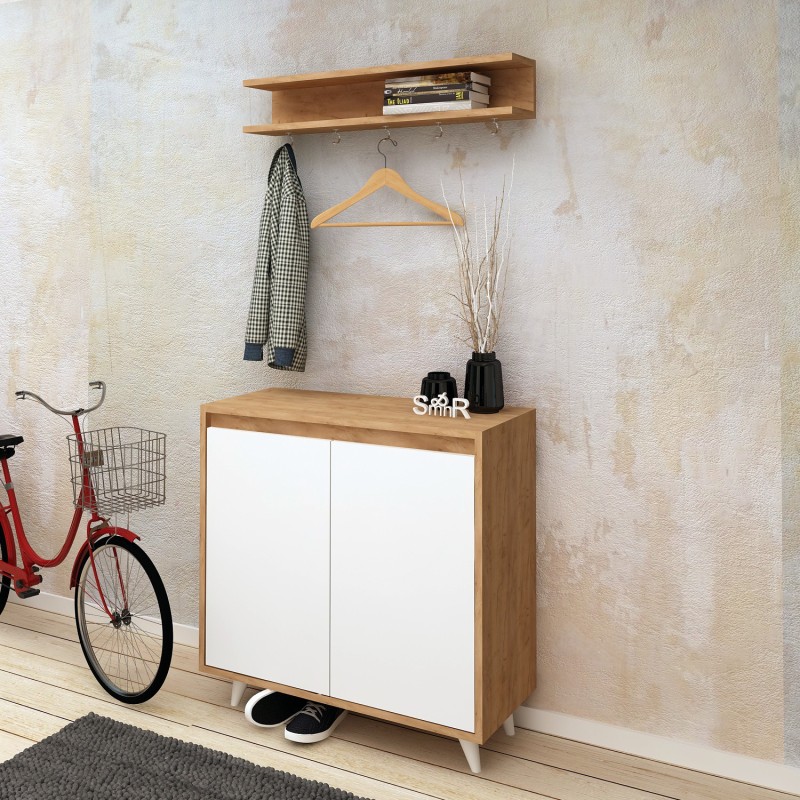 Hall Stand Obsoyo Oak
White