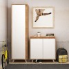 Shoe Cabinet Omninde Oak
White