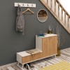 Shoe Cabinet FİJEL Oak
White
