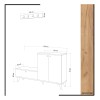 Shoe Cabinet FİJEL Oak
White