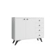 Multi Purpose Cabinet Waga - White White Multi Purpose Cabinet Waga - White White