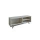 TV Stand Maku - Travertine Travertine TV Stand Maku - Travertine Travertine