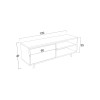 TV Stand Maku - Travertine Travertine