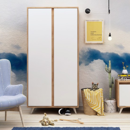 Wardrobe Ajumma Oak
White Hanah Home Wardrobe Ajumma Oak
White