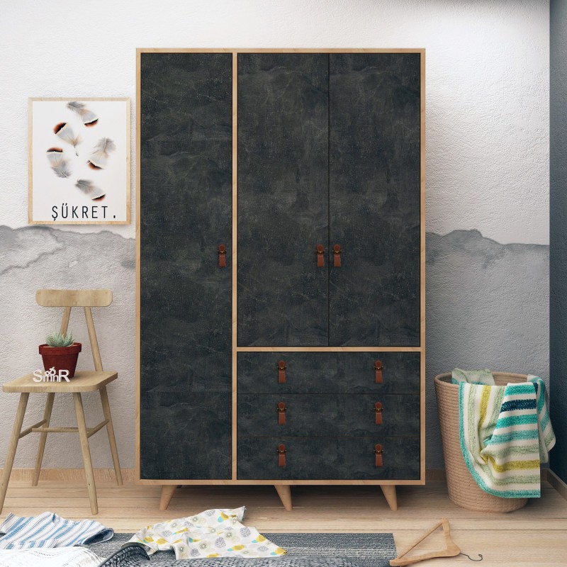Wardrobe Chunky Oak
Dark Grey