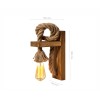Opviq Wall Lamp KN14 Brown
Gold