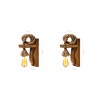 Opviq Wall Lamp Set (2 Pieces) KN15 Brown
Gold