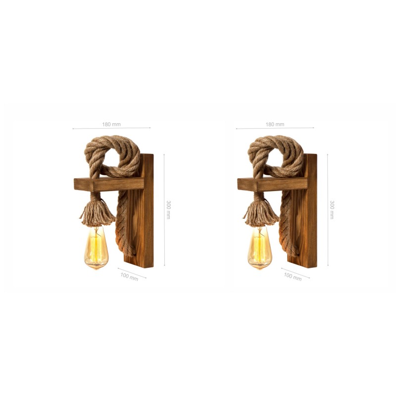 Opviq Wall Lamp Set (2 Pieces) KN15 Brown
Gold