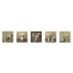 Wallxpert Decorative MDF Painting (5 Pieces) UTB124 White
Cream
Grey