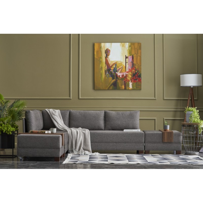 Atelier del Sofa Corner Sofa-Bed Fly Corner Sofa Bed Left - Brown Brown