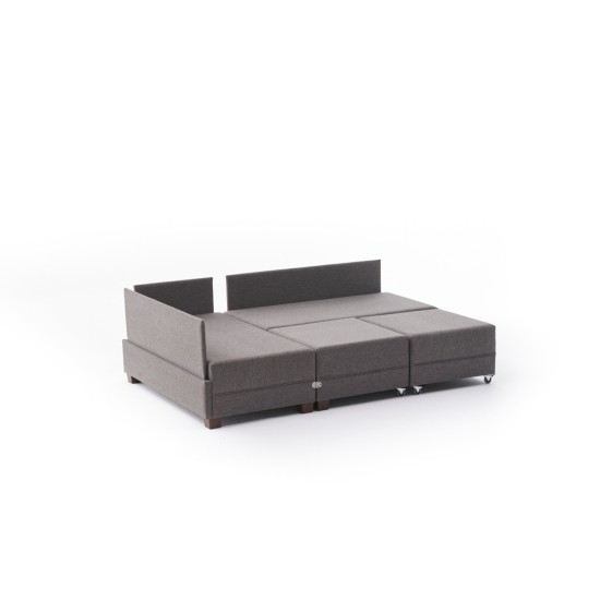 Atelier del Sofa Corner Sofa-Bed Fly Corner Sofa Bed Left - Brown Brown