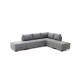 Corner Sofa-Bed Fly Corner Sofa Bed Right- Grey Grey Atelier del Sofa Corner Sofa-Bed Fly Corner Sofa Bed Right- Grey Grey