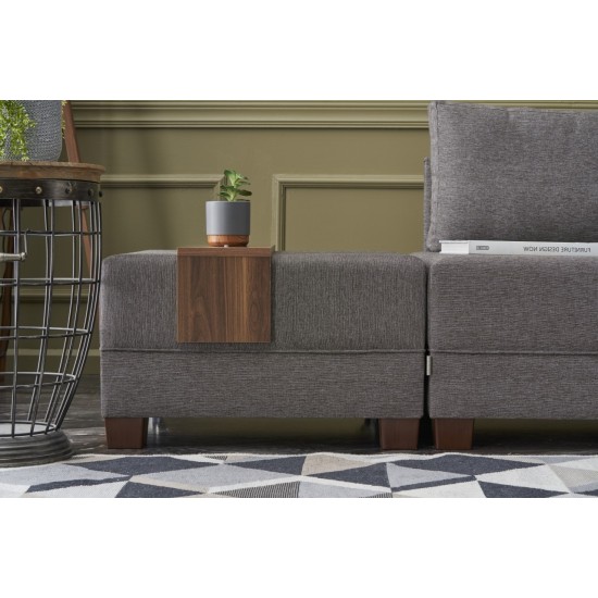 Corner Sofa-Bed Fly Corner Sofa Bed Right- Brown Brown Atelier del Sofa Corner Sofa-Bed Fly Corner Sofa Bed Right- Brown Brown