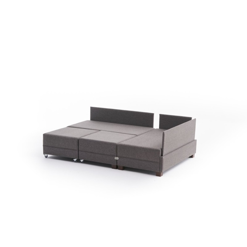 Atelier del Sofa Corner Sofa-Bed Fly Corner Sofa Bed Right- Brown Brown