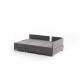 Corner Sofa-Bed Fly Corner Sofa Bed Right- Brown Brown Atelier del Sofa Corner Sofa-Bed Fly Corner Sofa Bed Right- Brown Brown