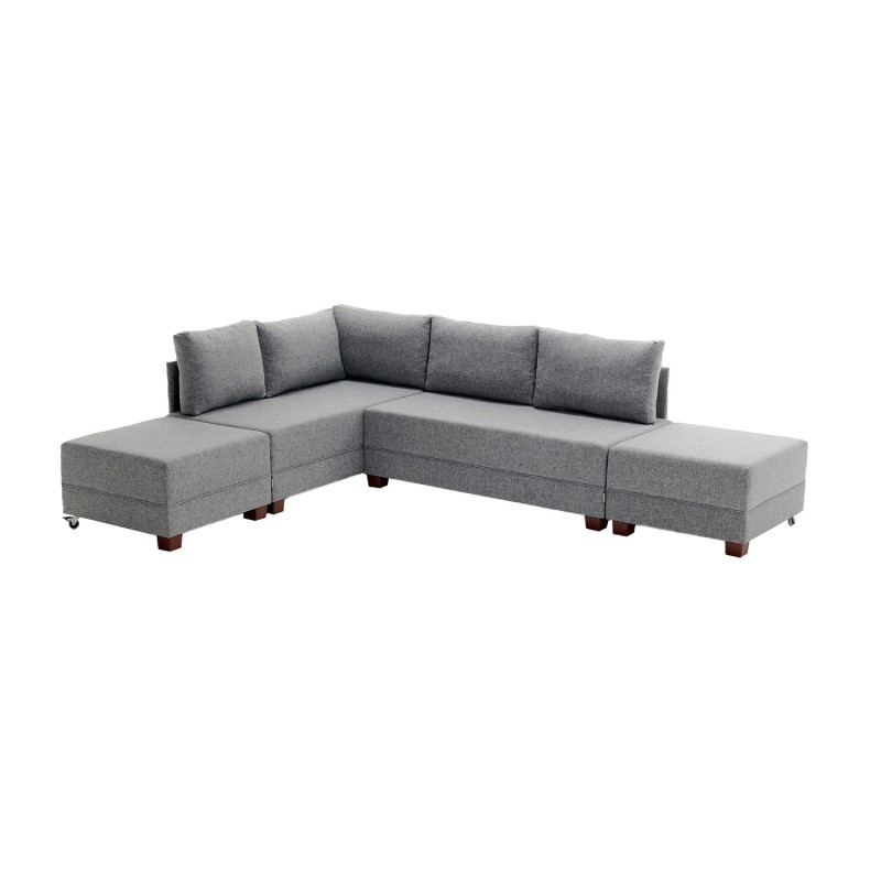 Atelier del Sofa Corner Sofa-Bed Fly Corner Sofa Bed Left - Grey Grey