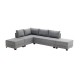 Corner Sofa-Bed Fly Corner Sofa Bed Left - Grey Grey Atelier del Sofa Corner Sofa-Bed Fly Corner Sofa Bed Left - Grey Grey