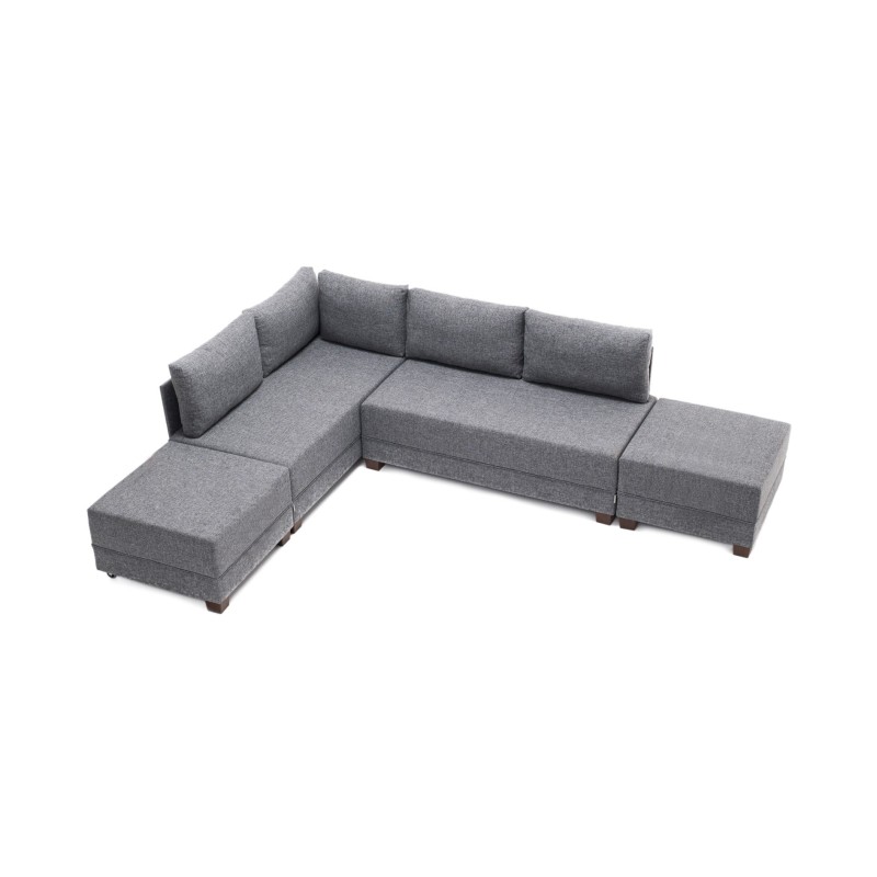 Atelier del Sofa Corner Sofa-Bed Fly Corner Sofa Bed Left - Grey Grey
