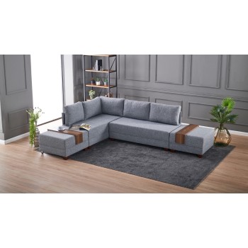 Corner Sofa-Bed Fly Corner Sofa Bed Left - Grey Grey