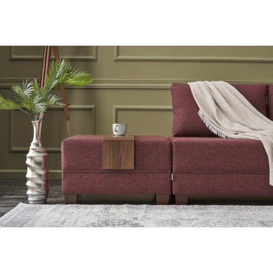 Corner Sofa-Bed Fly Corner Sofa Bed Right - Claret Red Claret Red Atelier del Sofa Corner Sofa-Bed Fly Corner Sofa Bed Right - Claret Red Claret Red