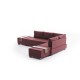 Corner Sofa-Bed Fly Corner Sofa Bed Right - Claret Red Claret Red Atelier del Sofa Corner Sofa-Bed Fly Corner Sofa Bed Right - Claret Red Claret Red