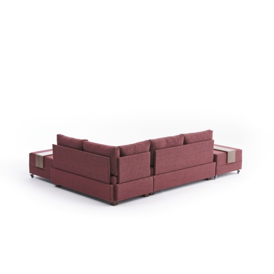 Corner Sofa-Bed Fly Corner Sofa Bed Right - Claret Red Claret Red Atelier del Sofa Corner Sofa-Bed Fly Corner Sofa Bed Right - Claret Red Claret Red