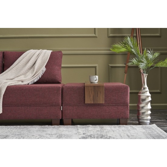 Corner Sofa-Bed Fly Corner Sofa Bed Left - Claret Red Claret Red Atelier del Sofa Corner Sofa-Bed Fly Corner Sofa Bed Left - Claret Red Claret Red