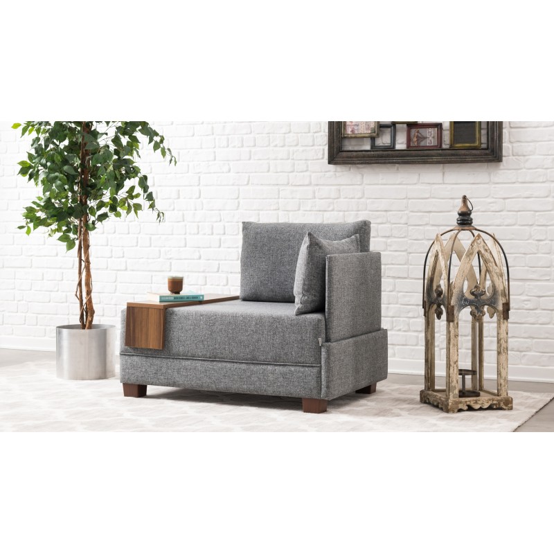 Atelier del Sofa 1-Seat Sofa Fly Armchair Right - Grey Grey