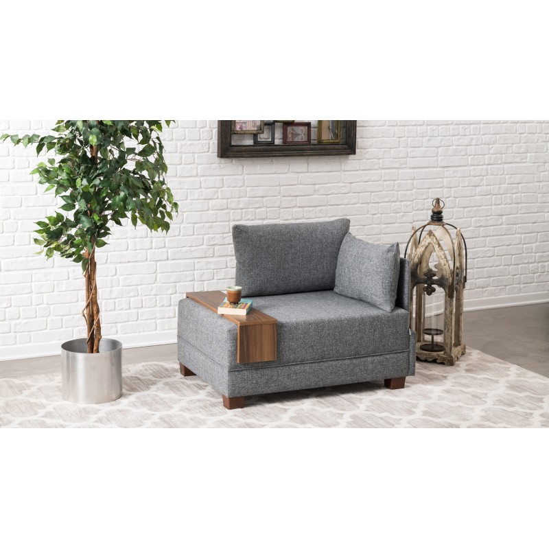 Atelier del Sofa 1-Seat Sofa Fly Armchair Right - Grey Grey