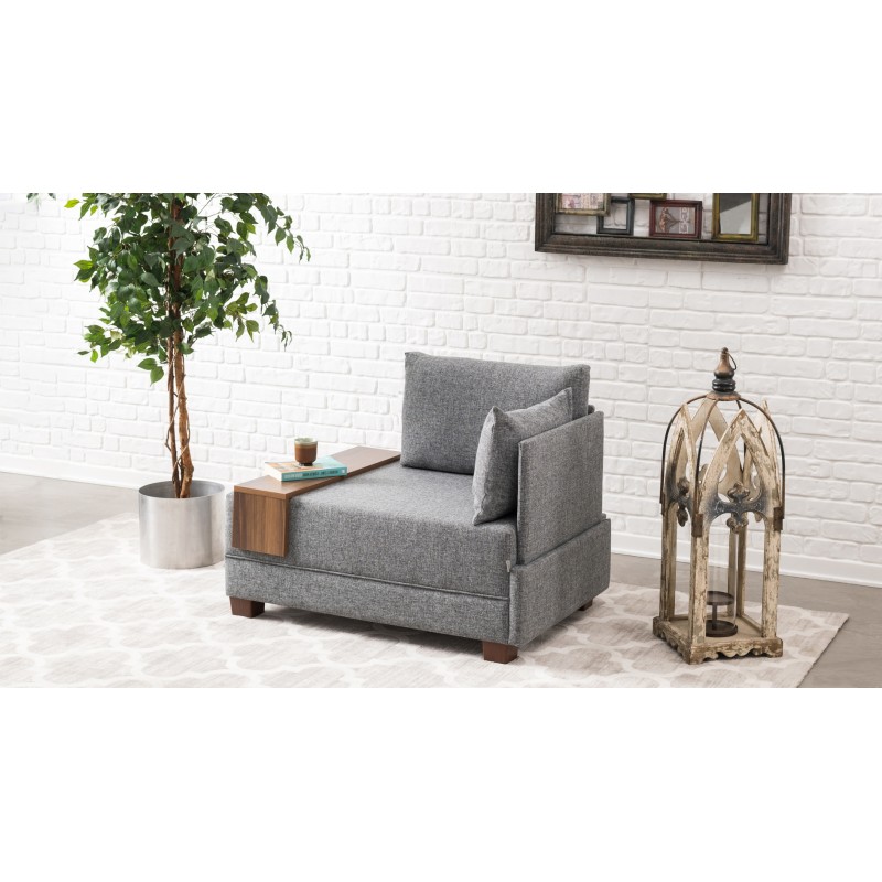 Atelier del Sofa 1-Seat Sofa Fly Armchair Right - Grey Grey