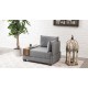 1-Seat Sofa Fly Armchair Right - Grey Grey Atelier del Sofa 1-Seat Sofa Fly Armchair Right - Grey Grey