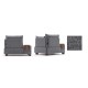 1-Seat Sofa Fly Armchair Right - Grey Grey Atelier del Sofa 1-Seat Sofa Fly Armchair Right - Grey Grey