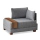 1-Seat Sofa Fly Armchair Right - Grey Grey Atelier del Sofa 1-Seat Sofa Fly Armchair Right - Grey Grey