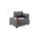 1-Seat Sofa Fly Armchair Right - Grey Grey Atelier del Sofa 1-Seat Sofa Fly Armchair Right - Grey Grey