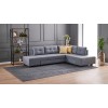Atelier del Sofa Corner Sofa-Bed Manama Corner Sofa Bed Right - Grey Grey