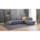 Corner Sofa-Bed Manama Corner Sofa Bed Right - Grey Grey Atelier del Sofa Corner Sofa-Bed Manama Corner Sofa Bed Right - Grey Grey