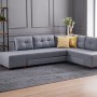 Corner Sofa-Bed Manama Corner Sofa Bed Right - Grey Grey