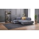 Corner Sofa-Bed Manama Corner Sofa Bed Right - Grey Grey Atelier del Sofa Corner Sofa-Bed Manama Corner Sofa Bed Right - Grey Grey