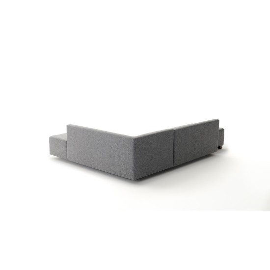Corner Sofa-Bed Manama Corner Sofa Bed Right - Grey Grey Atelier del Sofa Corner Sofa-Bed Manama Corner Sofa Bed Right - Grey Grey