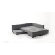 Corner Sofa-Bed Manama Corner Sofa Bed Right - Grey Grey Atelier del Sofa Corner Sofa-Bed Manama Corner Sofa Bed Right - Grey Grey
