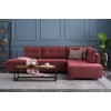 Atelier del Sofa Corner Sofa-Bed Manama Corner Sofa Bed Right - Claret Red Claret Red