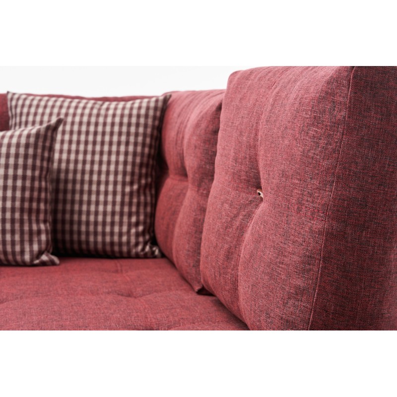 Atelier del Sofa Corner Sofa-Bed Manama Corner Sofa Bed Right - Claret Red Claret Red