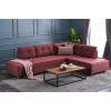 Atelier del Sofa Corner Sofa-Bed Manama Corner Sofa Bed Right - Claret Red Claret Red