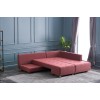 Atelier del Sofa Corner Sofa-Bed Manama Corner Sofa Bed Right - Claret Red Claret Red